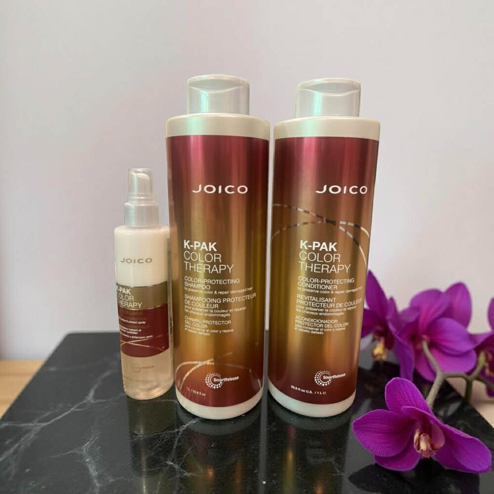 Joico K‑Pak Color Therapy Shampoo & Conditioner 33.8 oz  Luster Lock 6.7 oz